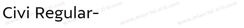 Civi Regular字体转换